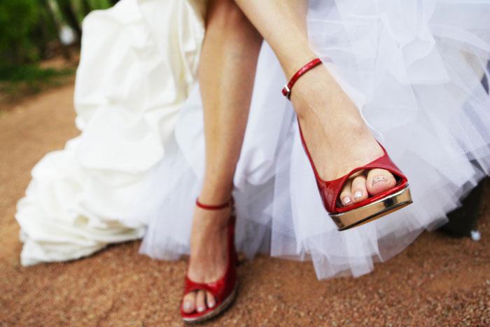 Cipele za vjenčanje s ugrađenom plarformom