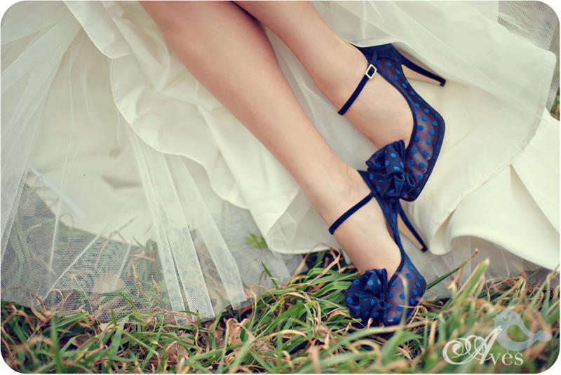 Plave cipele za vjenčanje